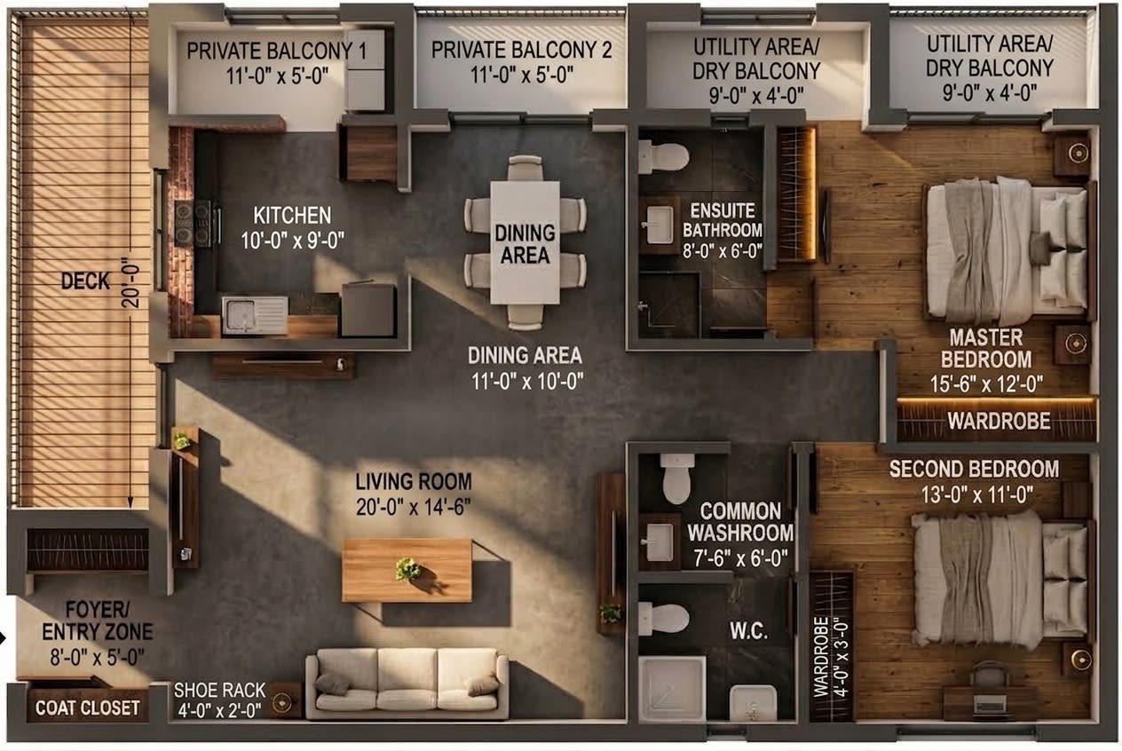 2 BHK Compact
