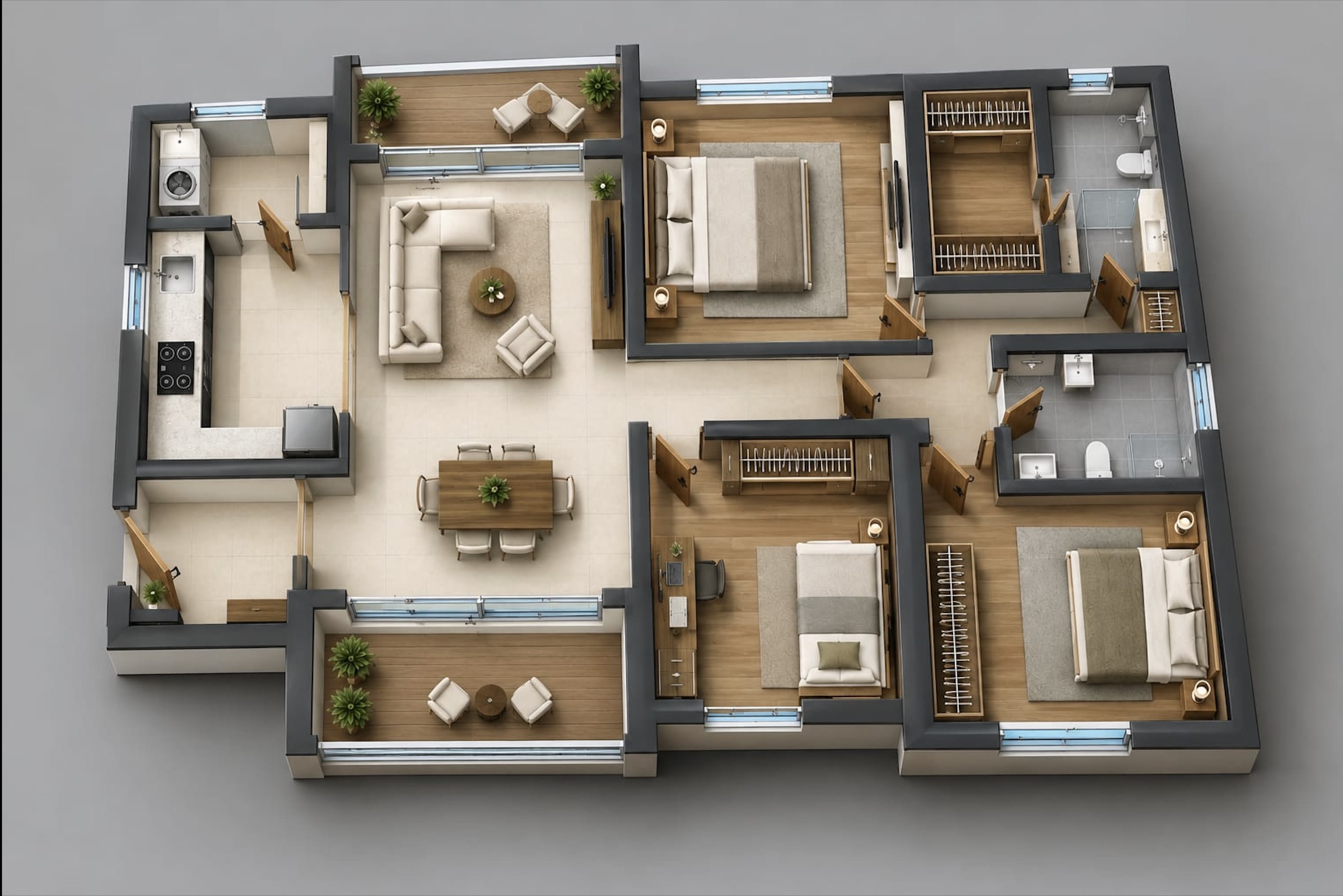 3BHK Premium
