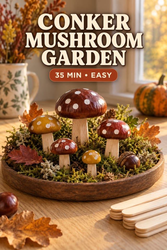 Conker Mushroom Garden pin