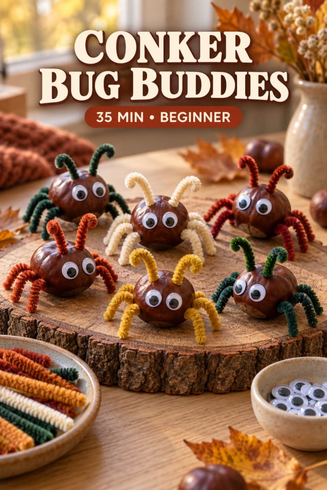 Conker Pipe Cleaner Bugs pin