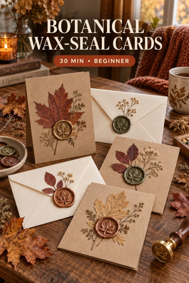 Botanical Wax Seal Cards pin