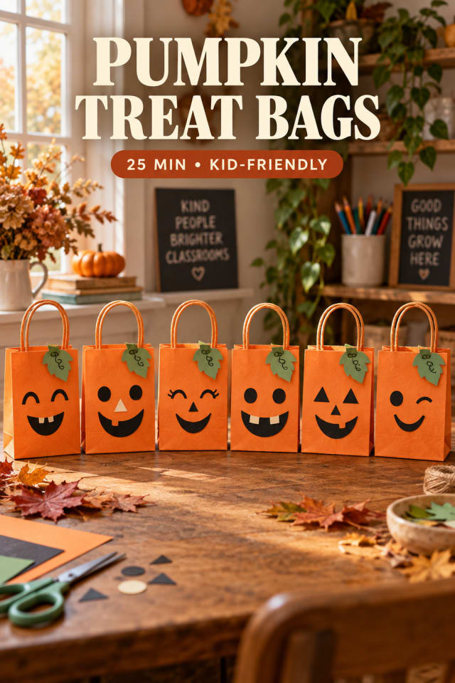 Pumpkin Treat Bags pin
