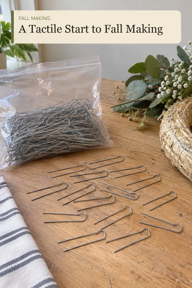 Fall craft supplies: Wreath Making Supplies for a Creative Afternoon at Home maker-lifestyle pin