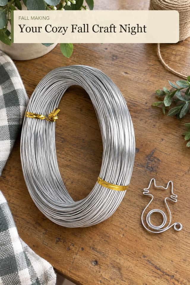 Fall craft supplies: Flexible Floral Wire for an Easygoing Handmade Holiday Project maker-lifestyle pin