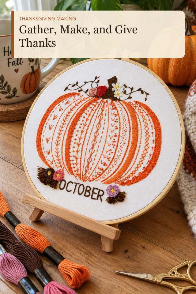 Thanksgiving crafts for adults: Thanksgiving Craft Kit for Cozy Holiday Projects maker-lifestyle pin
