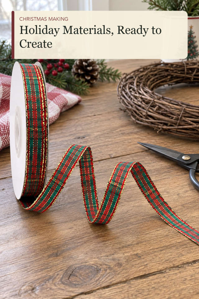 Christmas ribbon for crafts: Decorative Ribbon for a Festive Making Session maker-lifestyle pin