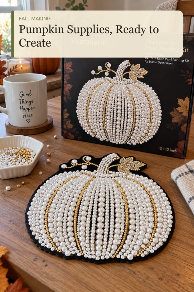 Pumpkin craft kit: Pumpkin Craft Kit for an Easygoing Handmade Holiday Project maker-lifestyle pin