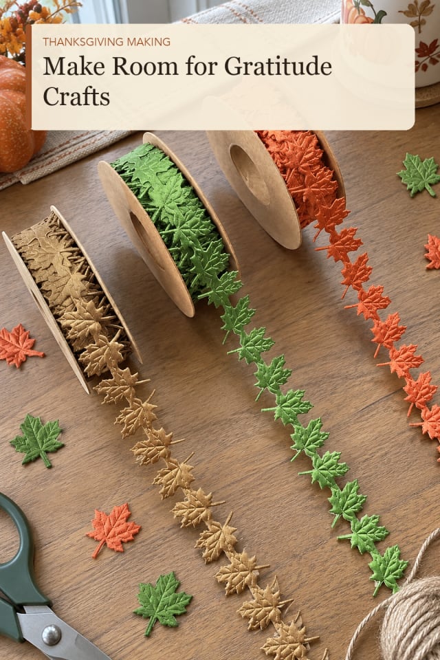 Fall leaf craft supplies: Autumn Leaf Shapes for a Cozy Kitchen-Table Project maker-lifestyle pin
