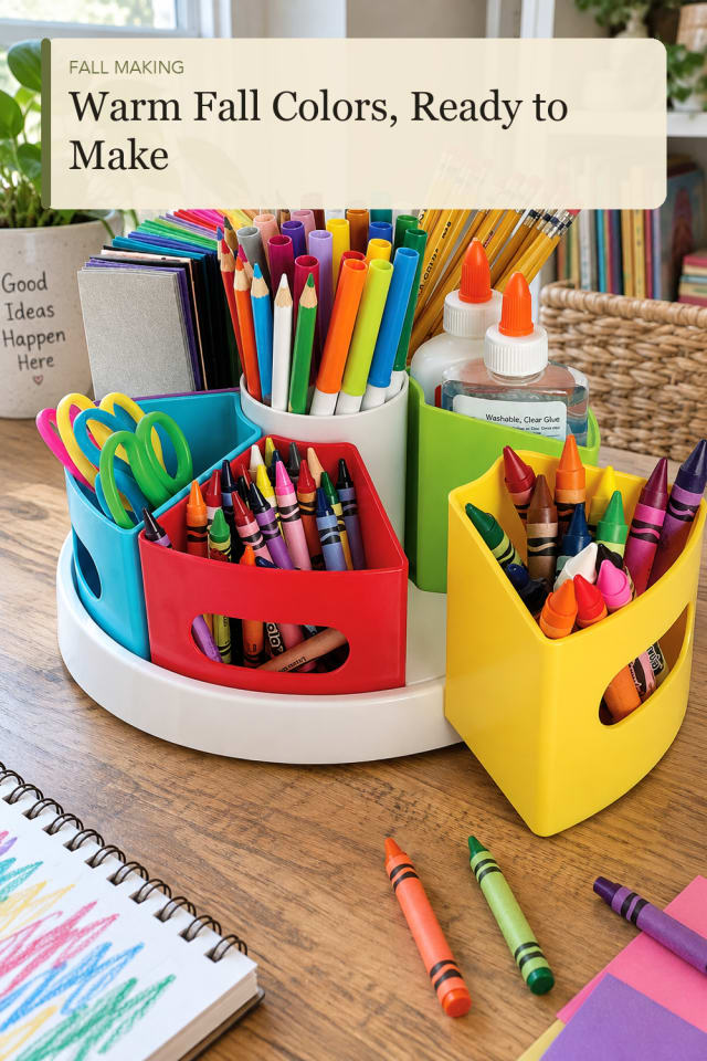 Fall craft supplies: Craft Supply Organizer for Thoughtful Seasonal Projects maker-lifestyle pin