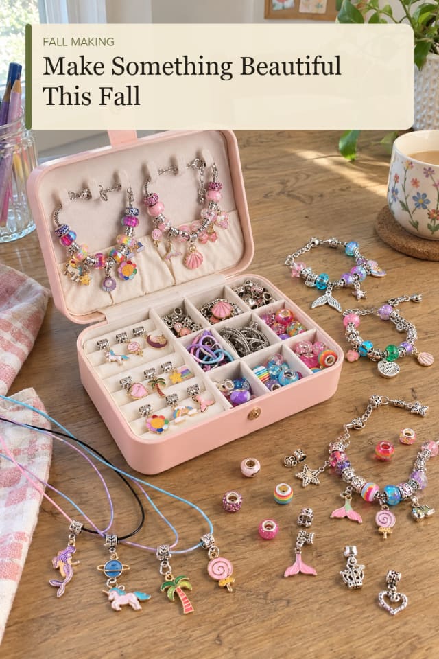 Fall craft supplies: Jewelry Making Kit for an Easygoing Handmade Holiday Project maker-lifestyle pin