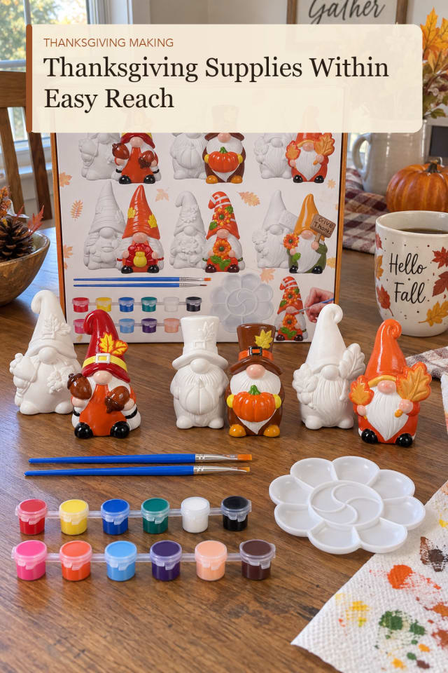 Thanksgiving crafts for adults: Thanksgiving Craft Kit for Relaxed Seasonal Making maker-lifestyle pin
