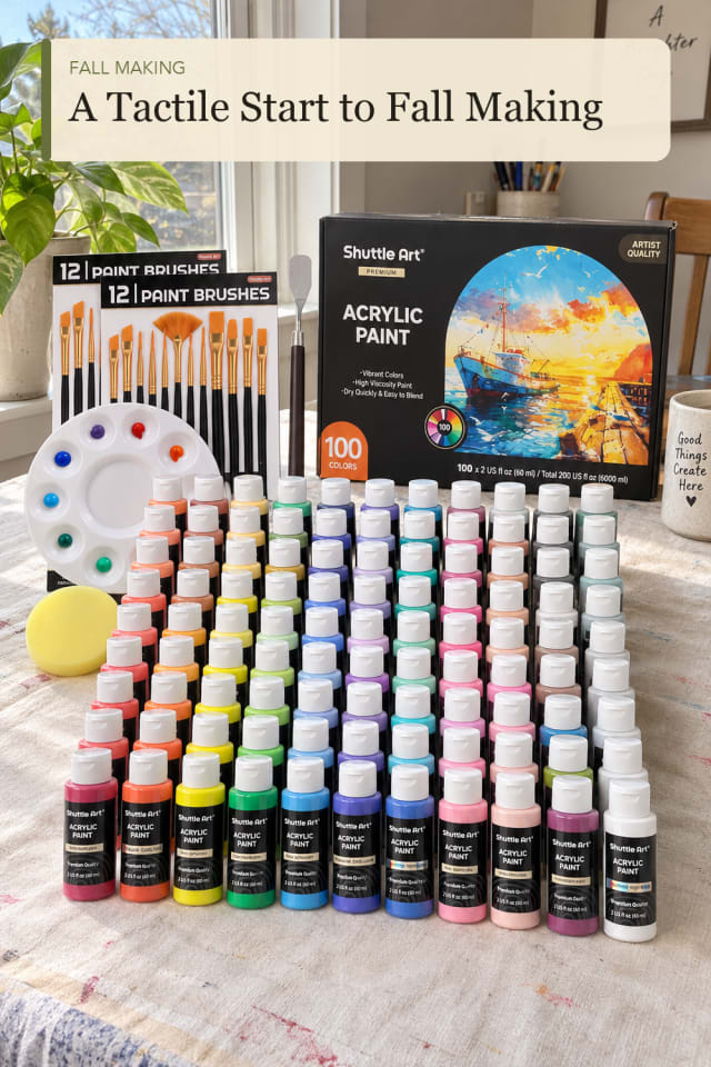 Fall painting supplies: Acrylic Painting Supply for Relaxed Seasonal Making maker-lifestyle pin