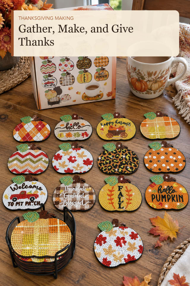 Thanksgiving crafts for adults: Thanksgiving Craft Kit for Simple Crafting at Home maker-lifestyle pin