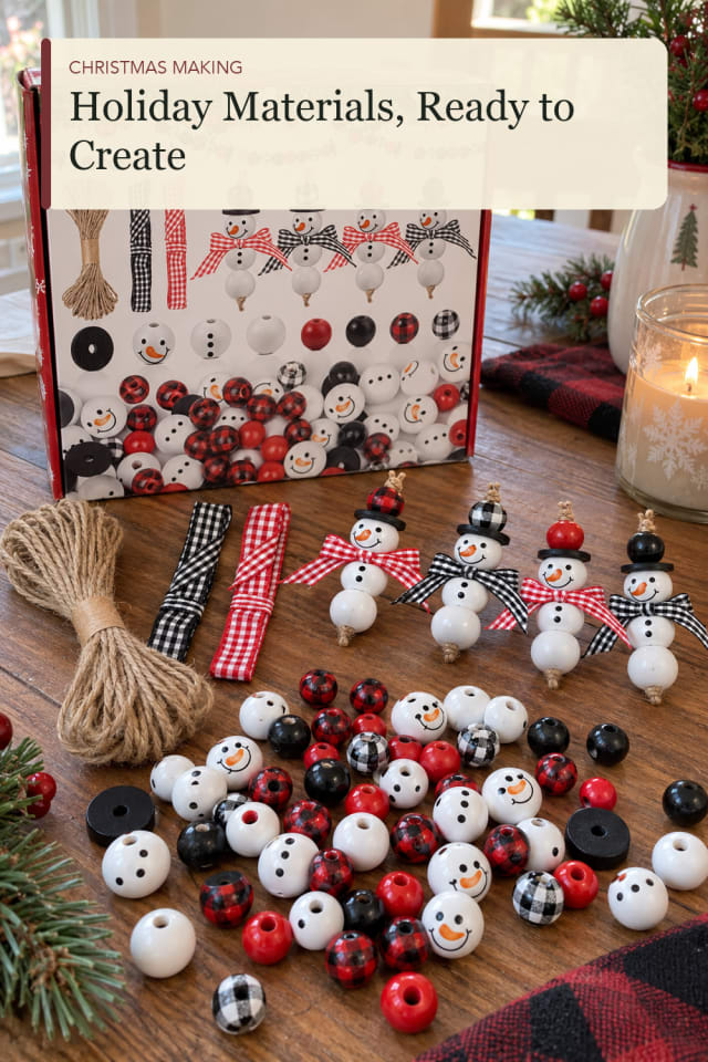 Snowman craft kit: Snowman Craft Kit for an Easygoing Handmade Holiday Project maker-lifestyle pin