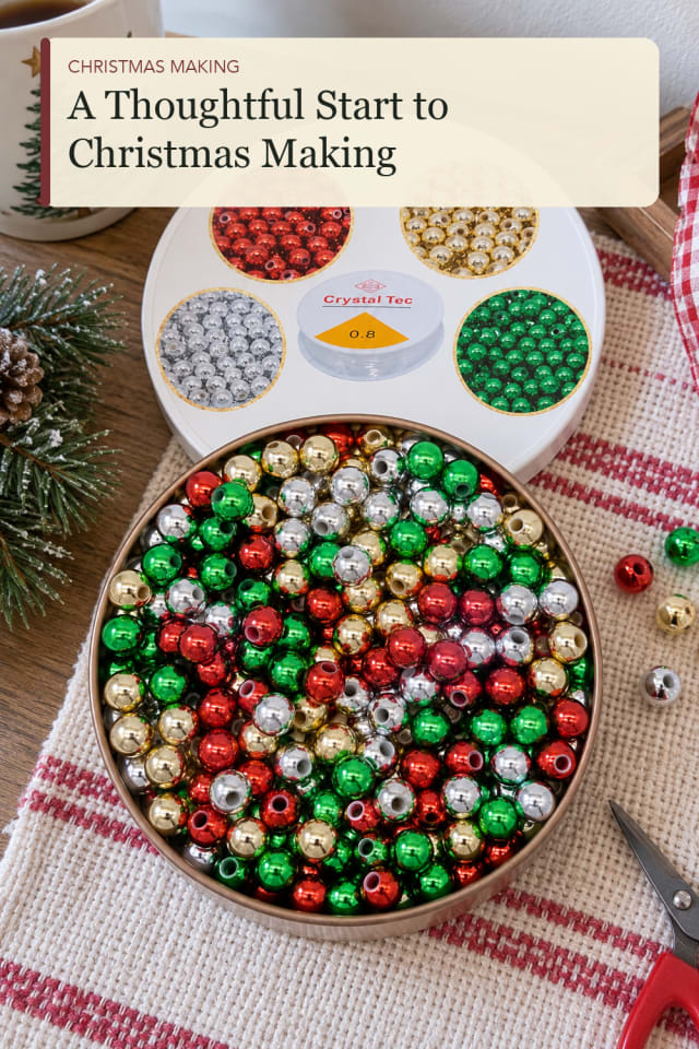 Christmas beads for crafts: Christmas Craft Beads for Cozy Holiday Projects maker-lifestyle pin