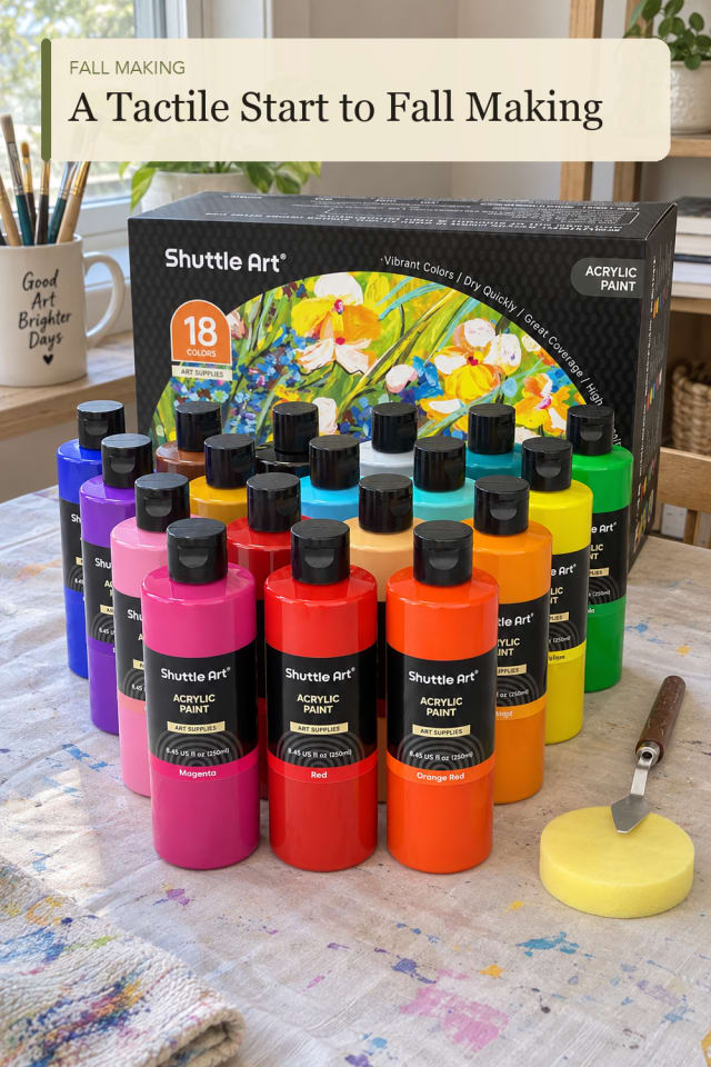 Fall painting supplies: Acrylic Painting Supply for a Festive Making Session maker-lifestyle pin