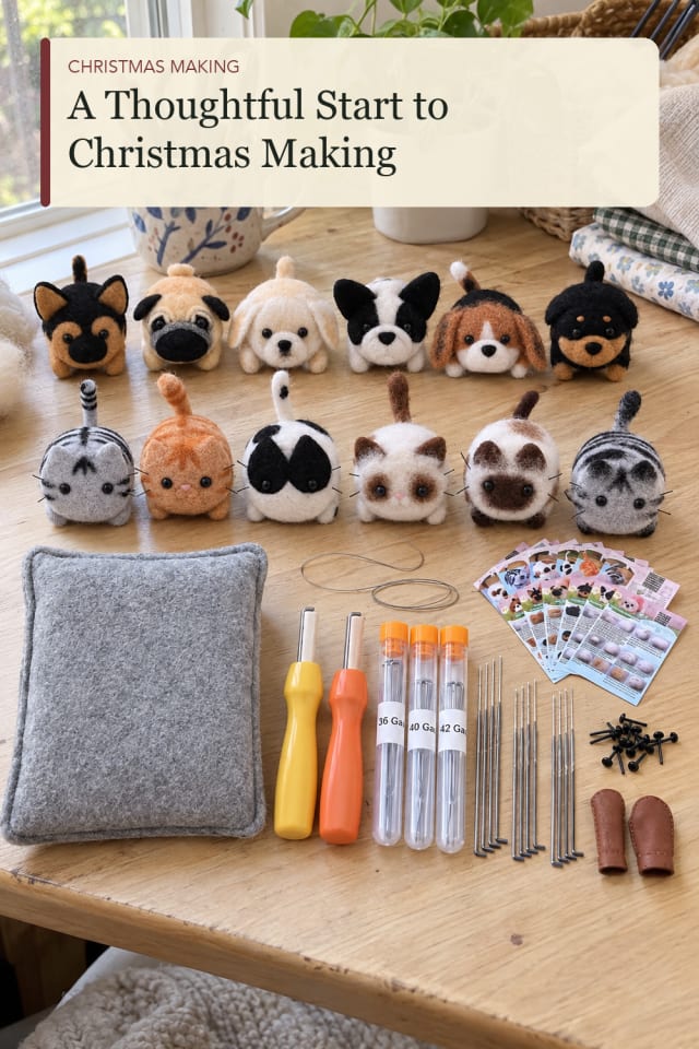 Christmas felt craft kit: Christmas Felt Kit for Thoughtful Seasonal Projects maker-lifestyle pin