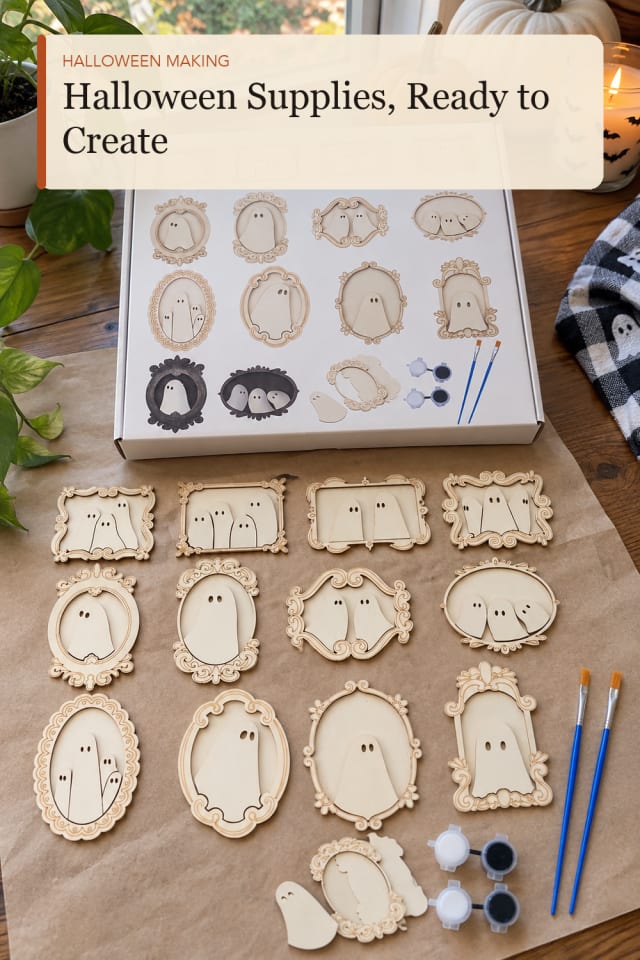 Halloween wood crafts: Halloween Wood Shapes for Thoughtful Seasonal Projects maker-lifestyle pin
