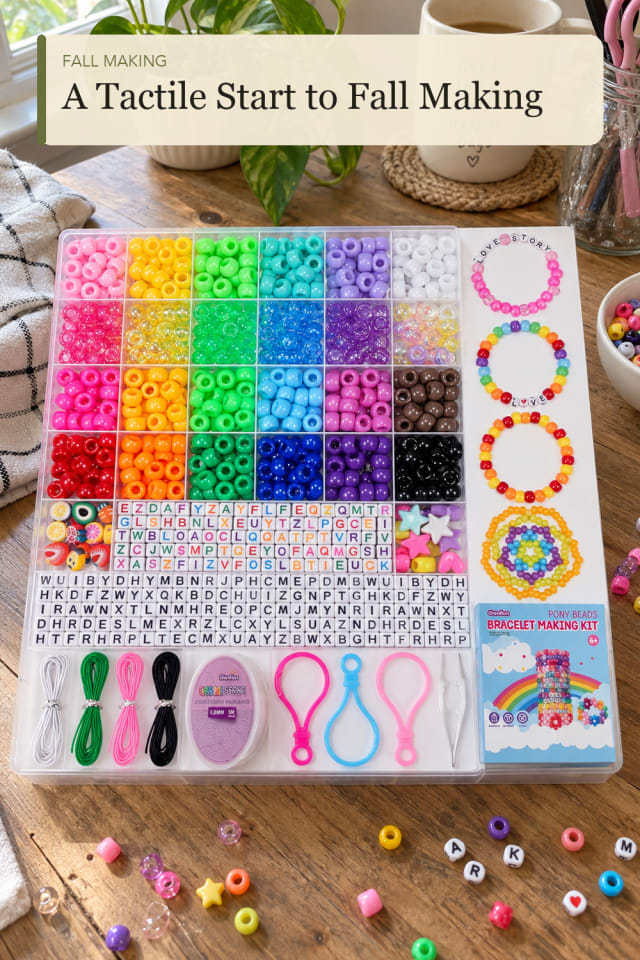 Fall beads crafts: Autumn Craft Beads for a Simple Seasonal Project at Home maker-lifestyle pin
