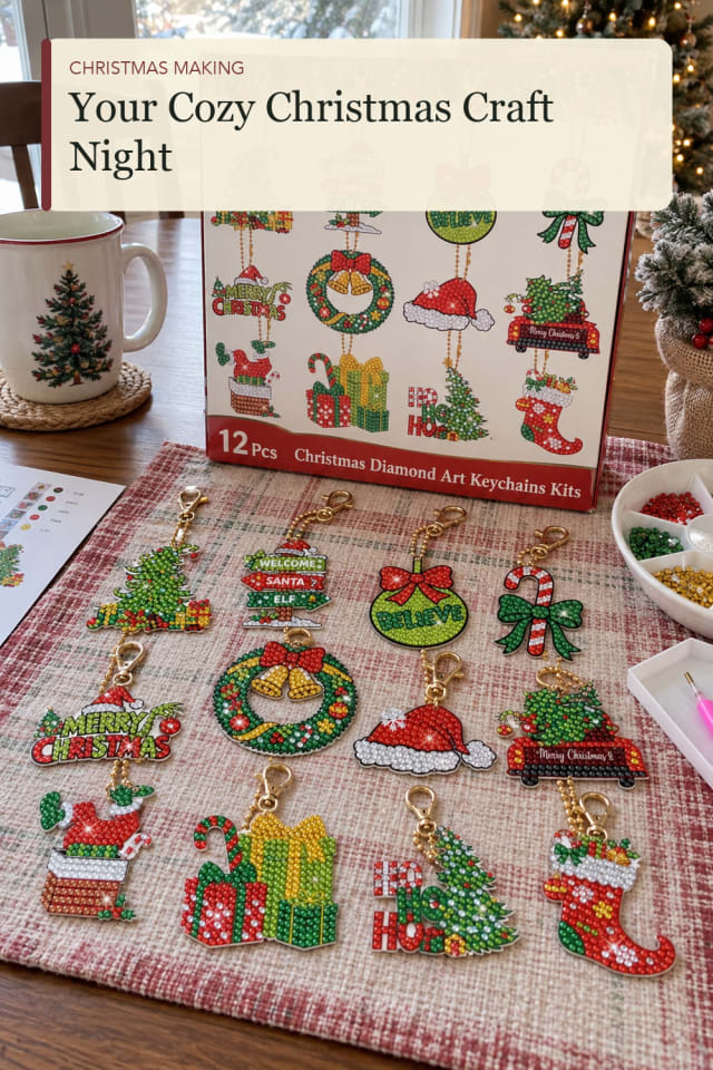 Christmas crafts for kids: Christmas Activity Kit for an Easy Creative Evening maker-lifestyle pin