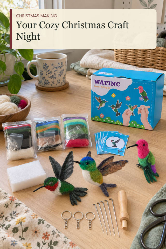 Christmas felt craft kit: Christmas Felt Kit for a Relaxed Holiday Afternoon maker-lifestyle pin