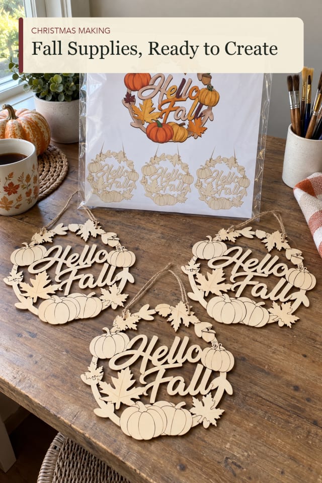Fall wreath making supplies: Fall Wreath Supplies for Simple Crafting at Home maker-lifestyle pin