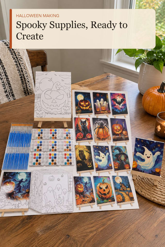 Halloween painting supplies: Halloween Painting Supply for Cozy Holiday Projects maker-lifestyle pin