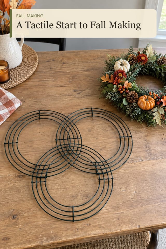 Fall craft supplies: Wreath Making Supplies for Thoughtful Seasonal Projects maker-lifestyle pin
