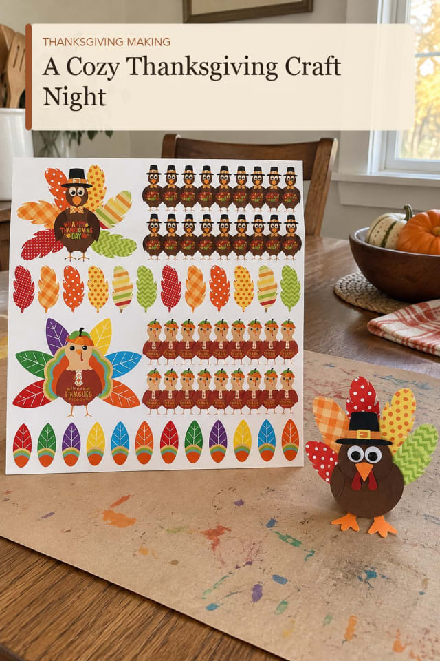 Thanksgiving turkey craft kit: Thanksgiving Turkey Kit for Relaxed Seasonal Making maker-lifestyle pin