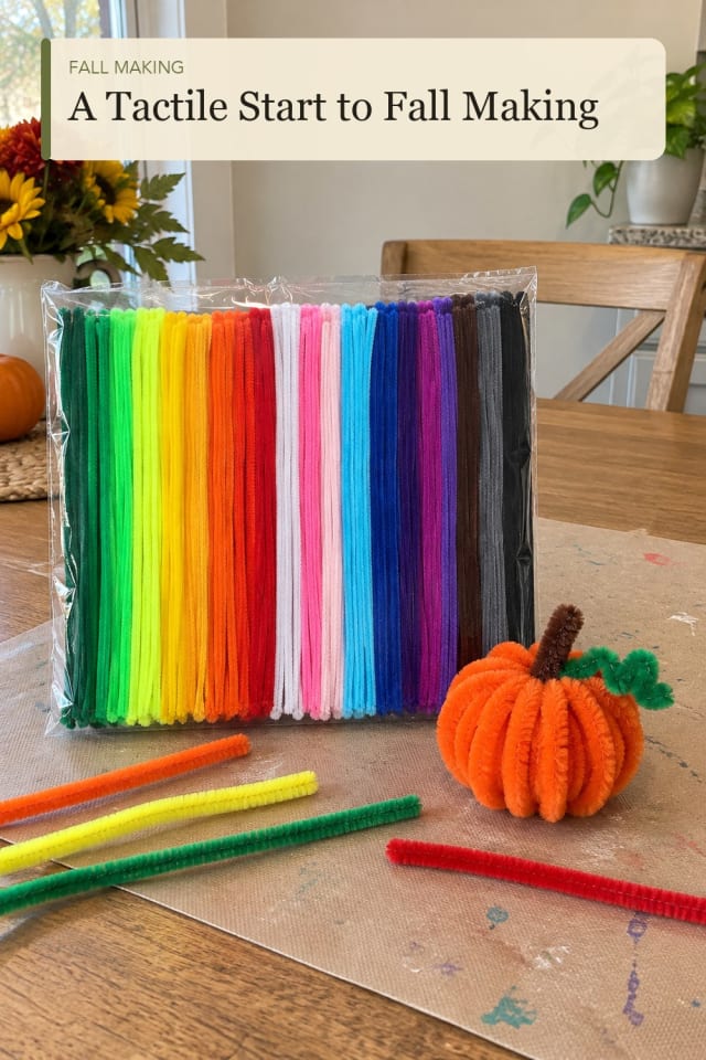 Fall pipe cleaners crafts: Flexible Craft Stems for Relaxed Seasonal Making maker-lifestyle pin