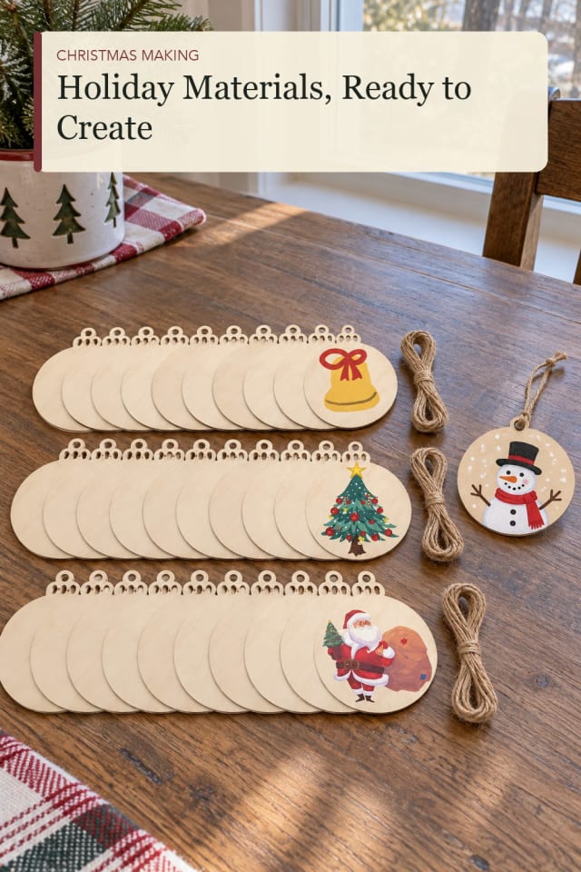 Unfinished wood ornaments: Wood Ornament Blanks for an Easy Creative Evening maker-lifestyle pin