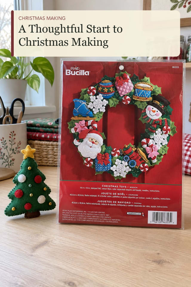 Christmas felt craft kit: Christmas Felt Kit for Thoughtful Seasonal Projects maker-lifestyle pin