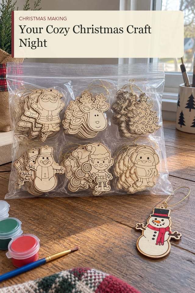 Christmas painting kit: Christmas Painting Kit for a Handmade Holiday Table maker-lifestyle pin