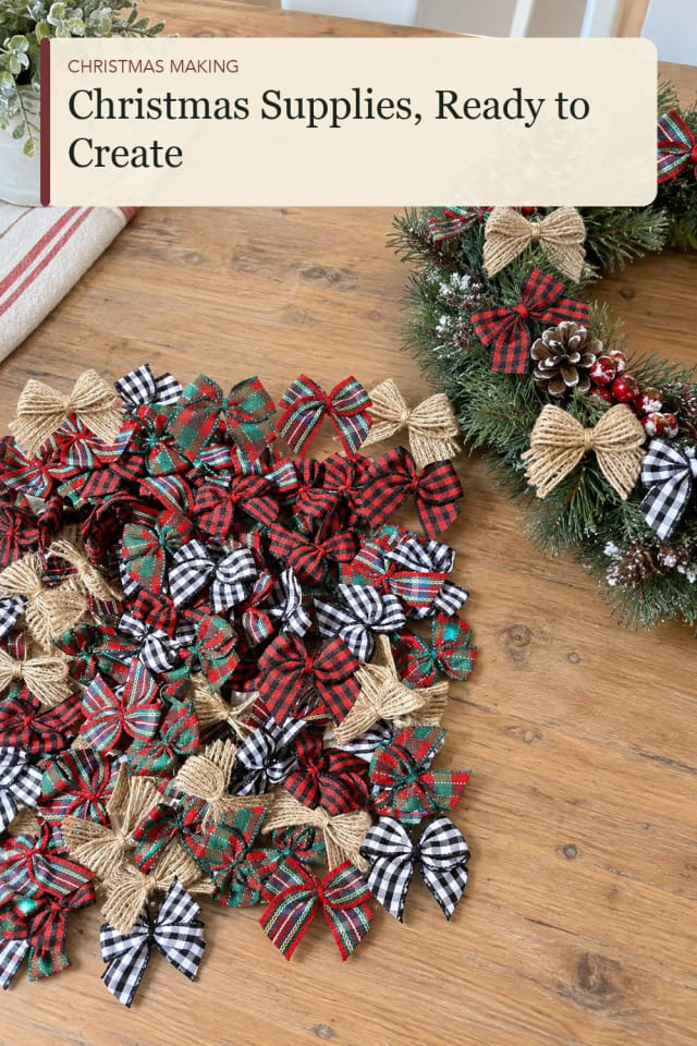 Christmas ribbon for crafts: Decorative Ribbon for a Festive Making Session maker-lifestyle pin