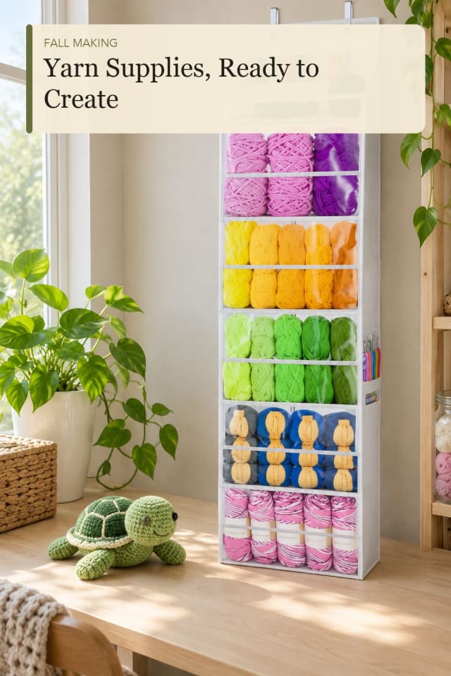 Yarn storage organizer: Yarn Storage Organizer for an Easy Creative Evening maker-lifestyle pin