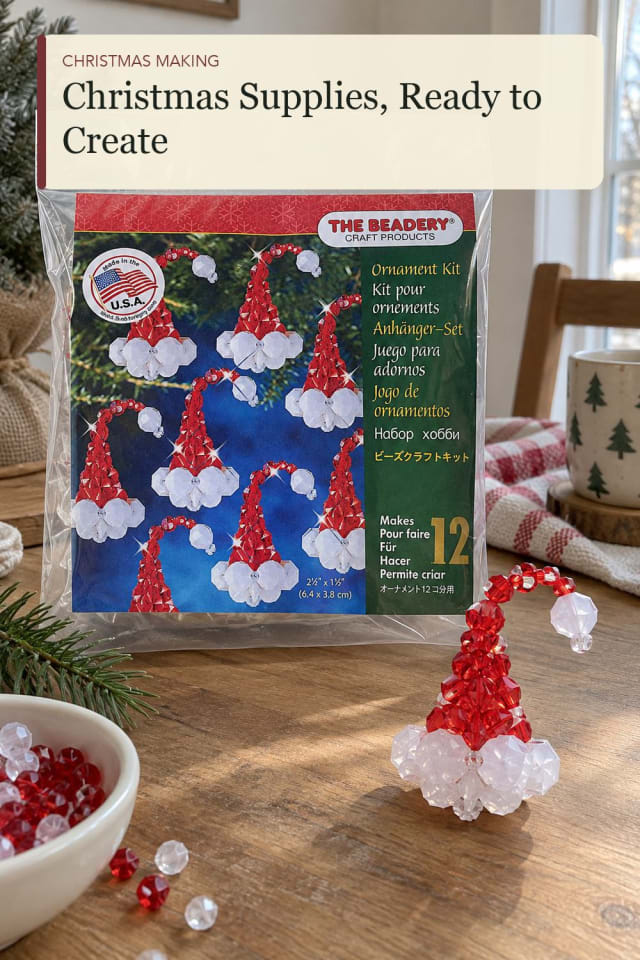Christmas beads for crafts: Christmas Craft Beads for Cozy Holiday Projects maker-lifestyle pin