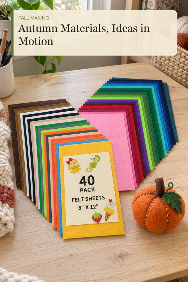 Fall felt crafts: Felt Craft Sheets for a Festive Kitchen-Table Craft Session maker-lifestyle pin