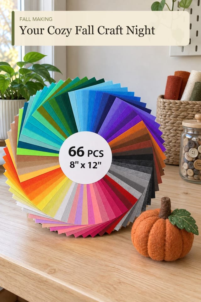 Fall felt crafts: Felt Craft Sheets for Creative Evenings and Weekend Projects maker-lifestyle pin