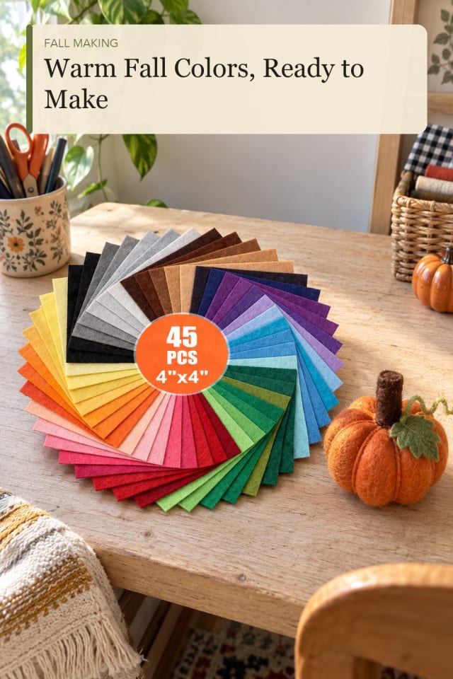 Fall felt crafts: Felt Craft Sheets for Your Next Handmade Seasonal Project maker-lifestyle pin