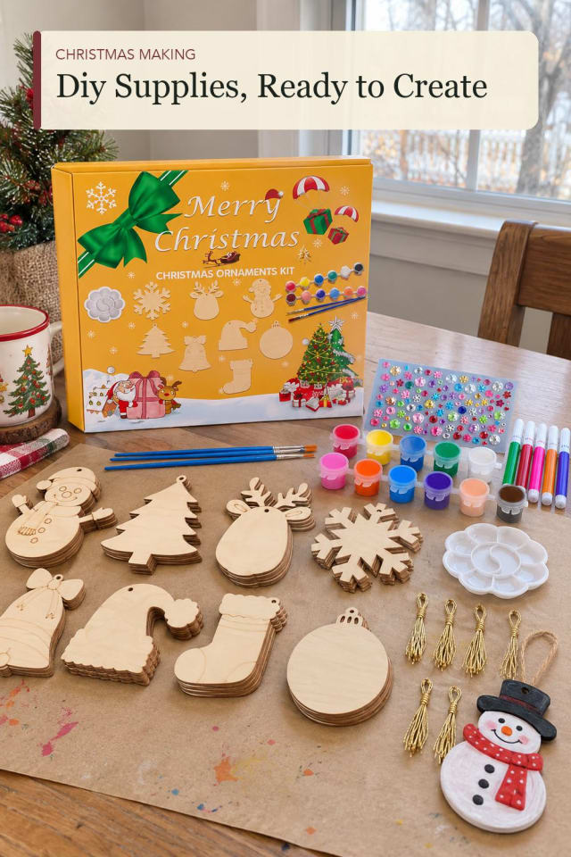 DIY Christmas ornament kit: Christmas Ornament Kit for Cozy Holiday Projects maker-lifestyle pin