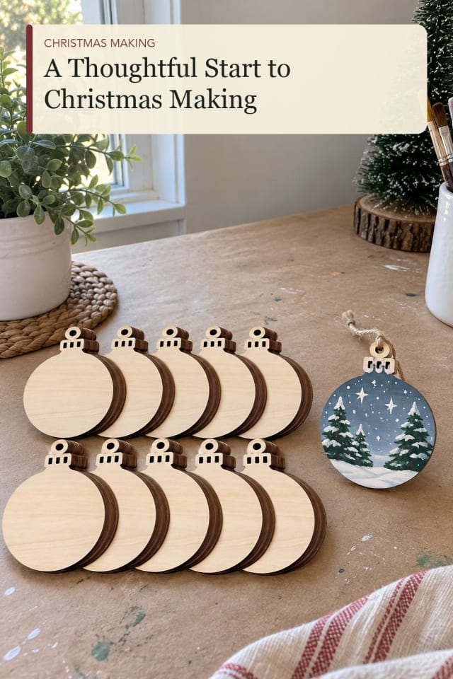 Unfinished wood ornaments: Wood Ornament Blanks for a Festive Making Session maker-lifestyle pin