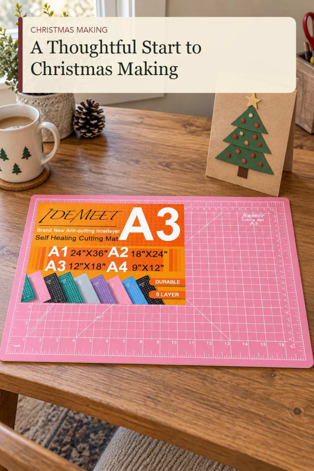 Christmas craft cutting mat: Craft Cutting Mat for an Easy Creative Evening maker-lifestyle pin