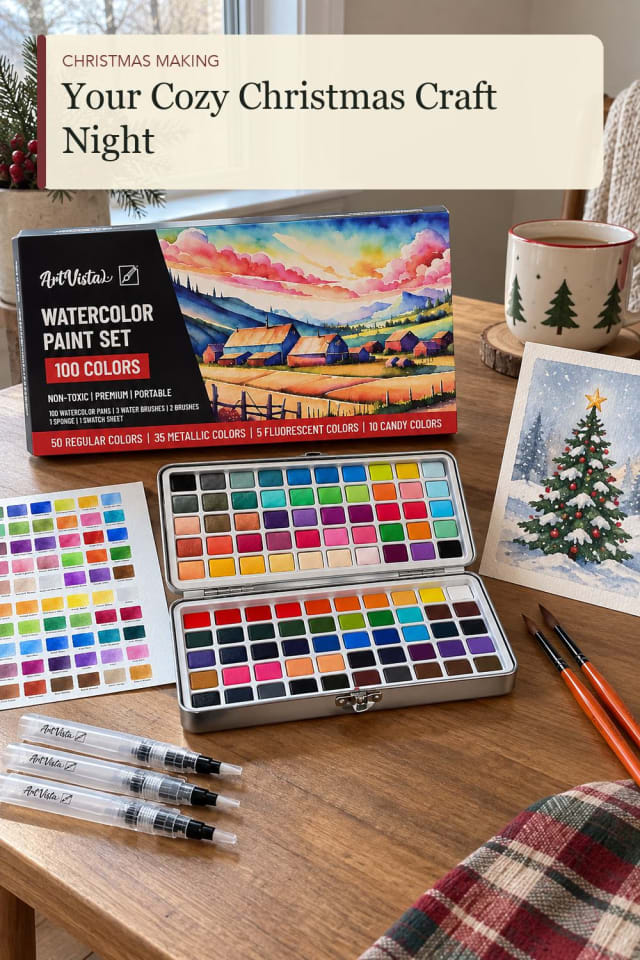 Watercolor paint set: Seasonal Watercolor Supply for Relaxed Seasonal Making maker-lifestyle pin