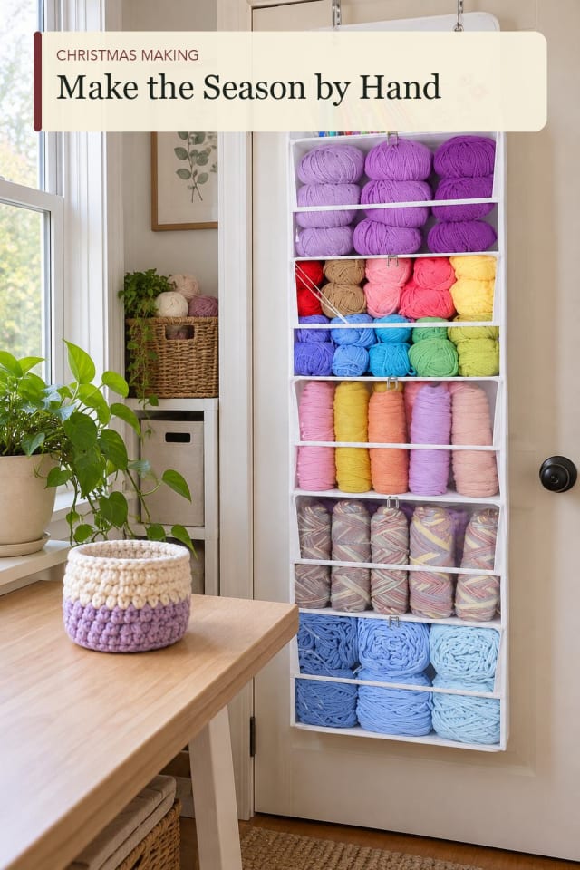 Yarn storage organizer: Yarn Storage Organizer for Thoughtful Seasonal Projects maker-lifestyle pin