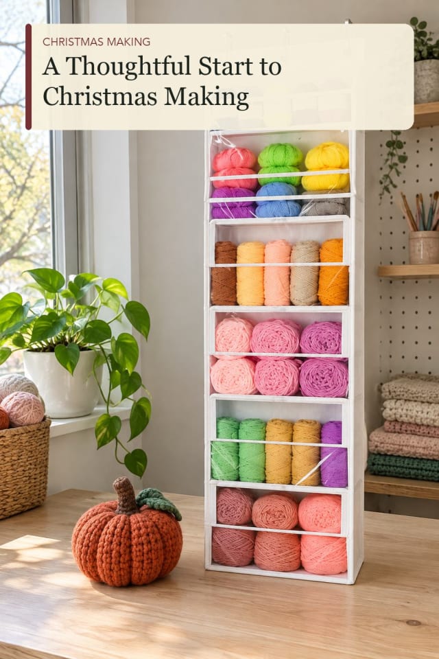 Yarn storage organizer: Yarn Storage Organizer for a Creative Afternoon at Home maker-lifestyle pin