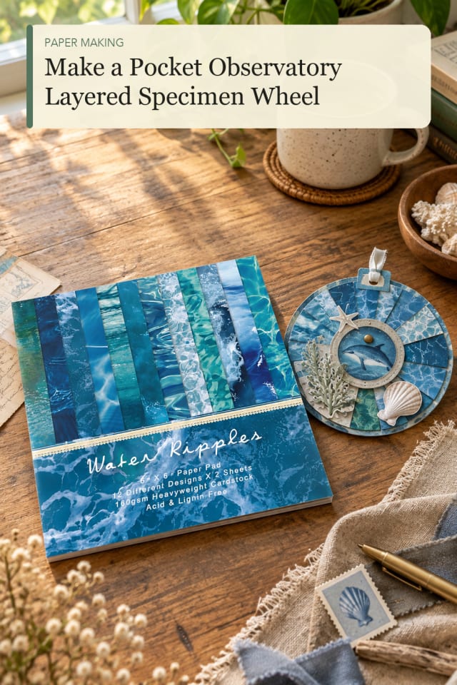 Pocket Observatory Layered Specimen Wheel — Creative Paper Craft Project Idea and Supply Inspiration maker-lifestyle pin
