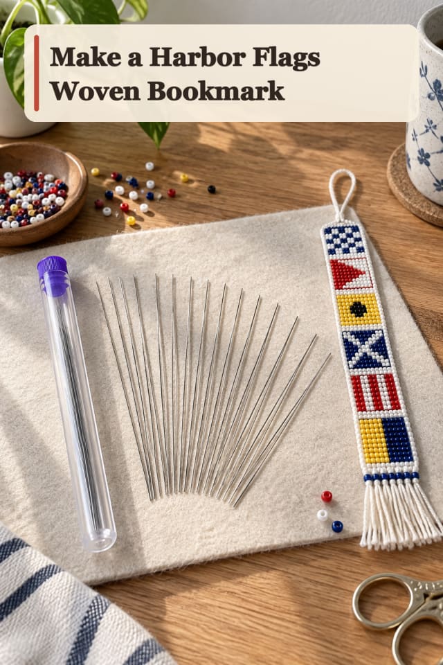 Harbor Flags Woven Bookmark — Bead Loom Project Inspiration maker-lifestyle pin