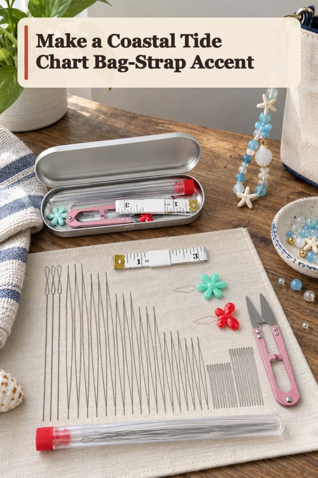 Coastal Tide Chart Bag Strap Accent — Bead Loom Project Inspiration maker-lifestyle pin