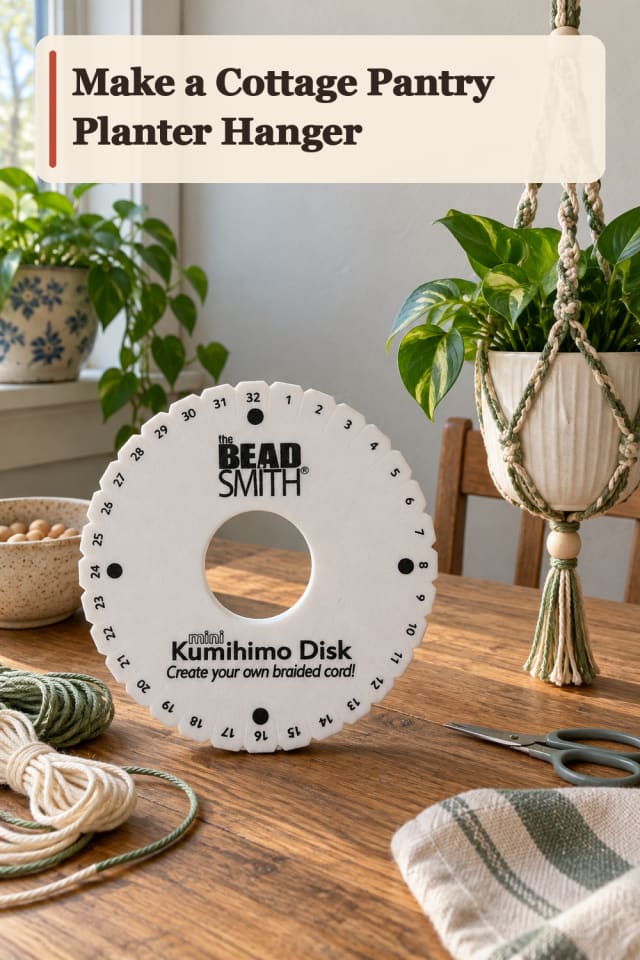 Cottage Pantry Planter Hanger — Kumihimo Project Inspiration maker-lifestyle pin