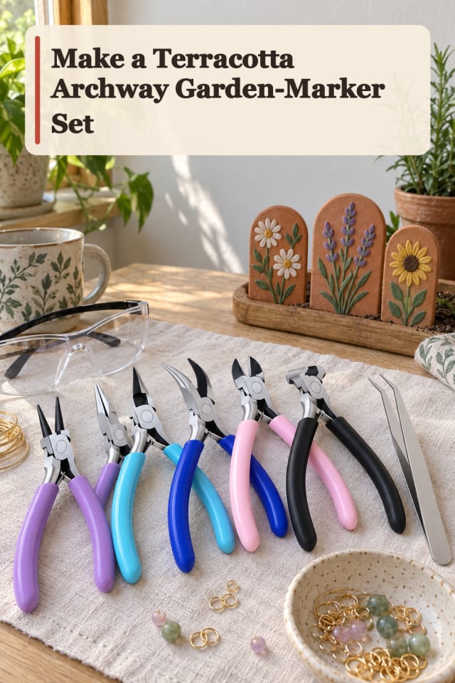 Terracotta Archway Garden Marker Set — Wire Art Project Inspiration maker-lifestyle pin